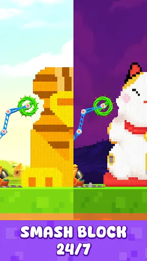 Gameplay screenshot 3 from Block Crusher: Bucket Teardown - Casual game